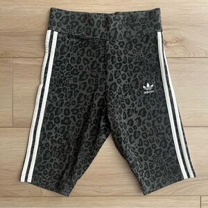 Adidas Cheetah Print Biker Shorts